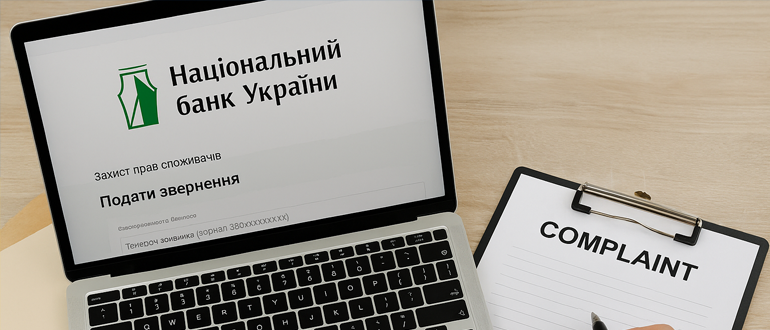 Подання скарги на МФО через сайт НБУ