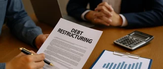 Консультація з реструктуризації боргу: документи, калькулятор і графіки на столі