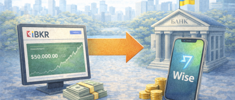 Виведення коштів з Interactive Brokers в Україну через SWIFT та Wise