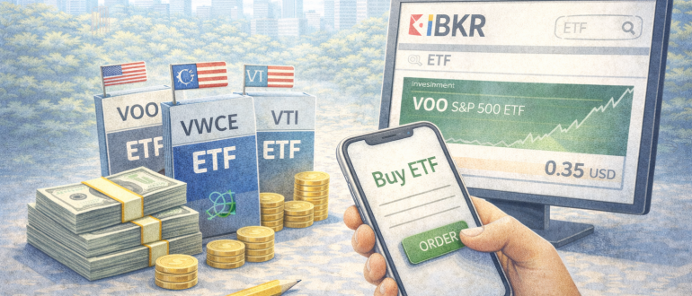 Купівля ETF через брокера Interactive Brokers на інвестиційній платформі
