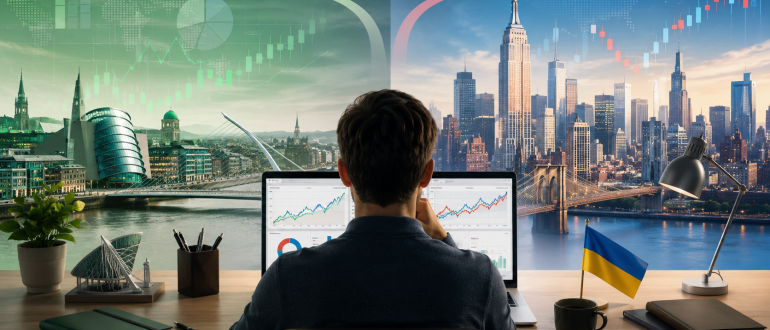 Порівняння ірландського та американського ETF для інвестора з України